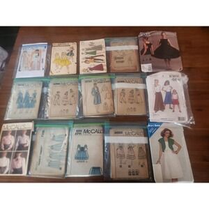 Junk Drawer Lot Of 15  McCall's See & Sew And More Vintage Fashion Patterns